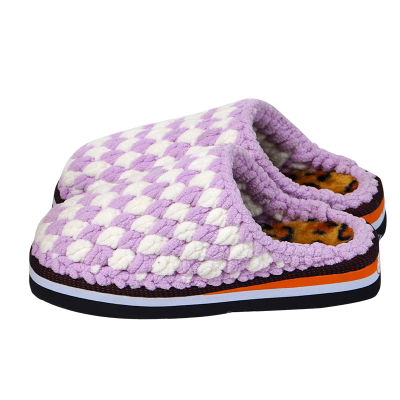 手工勾冰条粗毛线棉拖鞋材料包diy冬季自编钩针织男女鞋底毛线团