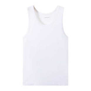 2件装商场同款舒雅男士背心纯棉针织男款式薄款无袖跨栏老头汗衫