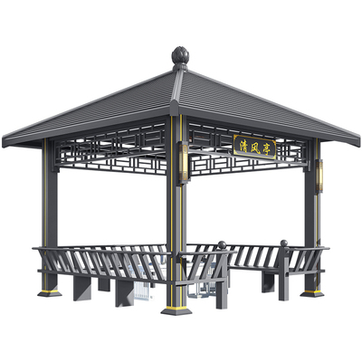 工厂直销铝合金凉亭全国包安装