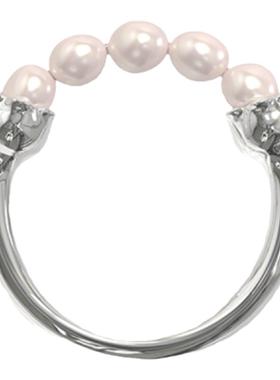 PEARLONA原创设计女小米珠戒指