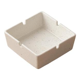 恬静方形烟灰缸家用客厅创意简约风陶瓷高级感小众轻奢办公室烟盅