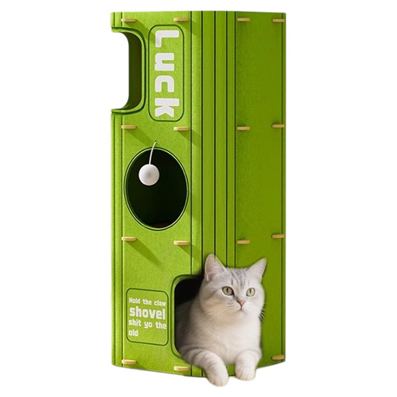 多层猫爬架一体猫咪树洞双层躲避