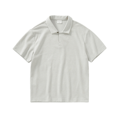 索罗娜粗织半开领短袖POLO