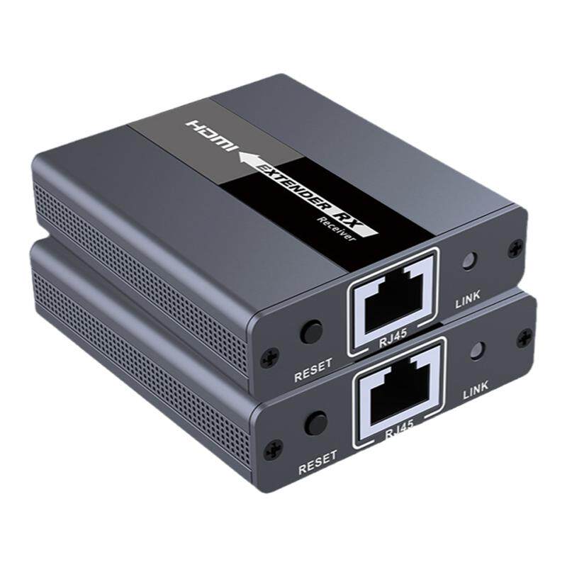 朗强LKV371 hdmi延长器转rj45单网线传输120米高清视频转换HDMI信号放大器支持红外回传无压缩传输