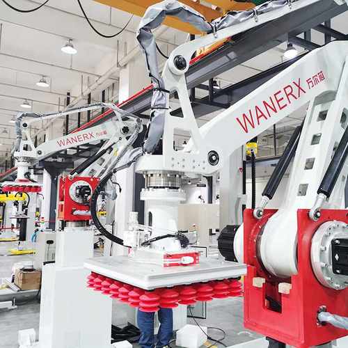 东莞厂家纸箱码垛机适配化肥编织袋食品药品高效50KG移动码垛机