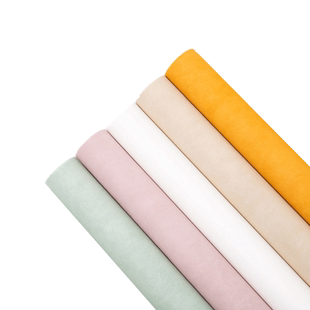 牛奶棉花束包装纸鲜花纯色内衬花艺包花diy材料全套云防水朵棉纸