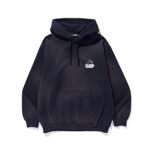 XLARGE拔染印花斜纹经典连帽卫衣2025年秋冬新款纯棉上衣男女同款