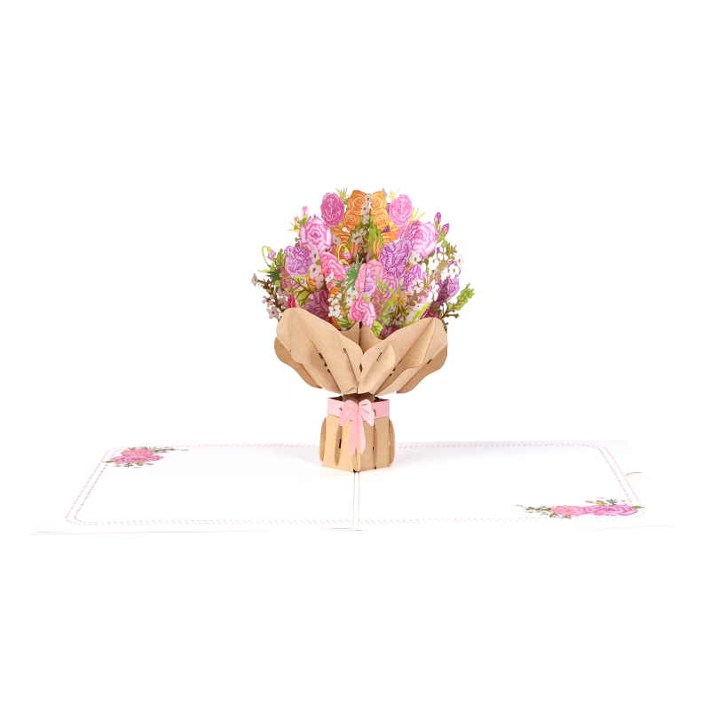 教师节贺卡2026年新款花束送老师立体高级感礼物diy定制3d小卡片