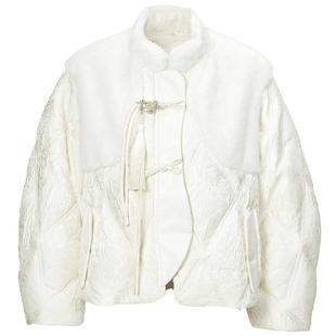 【商场同款】MAXRIENY仙美新中式羽绒服国风盘扣绣花外套女