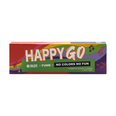 海昌美瞳日抛30片彩色隐形HAPPYGO时尚试戴一次性5片男女大小直径