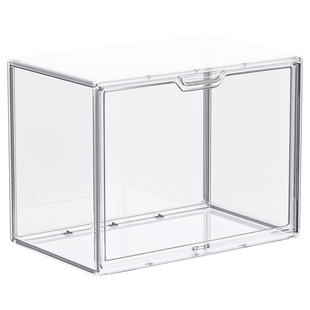 亚克力书本收纳盒学生书桌置物架桌面防尘书柜书籍透明收纳箱神器