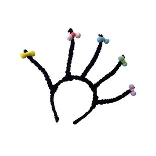 小魔女蒙娜发箍女可爱搞怪扭扭棒辫子头箍发卡圣诞节派对搞笑发捆