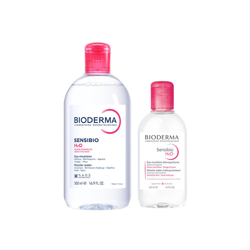 【自营】Bioderma贝德玛洁肤液敏感肌粉水750ml温和卸妆