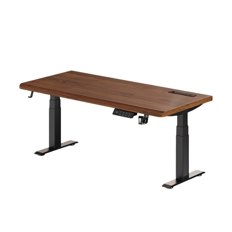 安居客实木升降桌书桌电脑桌电竞桌家用办公桌工作台学生学习桌子