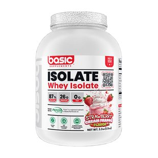 美国Basic贝健喜ISO分离乳清蛋白质粉运动健身补剂健肌5磅氨基酸