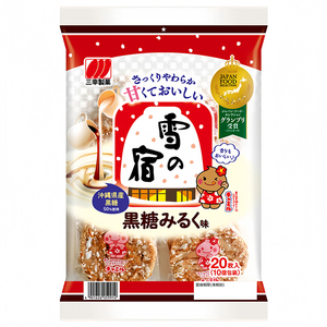 日本三幸制菓雪之宿雪饼儿童零食