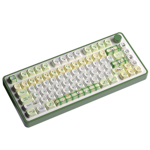 密探可爱熊猫键帽MOA高度全五面热升华工艺pbt材质客制化个性键帽