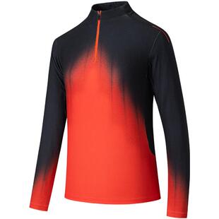 安踏冠军户外滑雪系列磨毛长袖针织衫女半拉链运动长T恤162540412