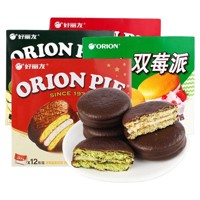 巧克力派好丽友果粒夹心桃桃派