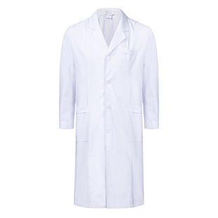 菱泉纯棉实验服医学生化学生物白大褂实验室定制白色长袖男医生
