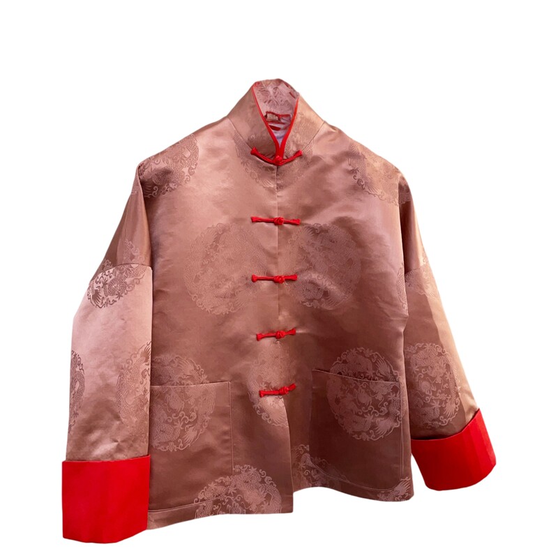 秋冬新中式立领盘扣真丝棉服