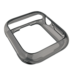 适用于苹果手表S11代10/8/7/6手表壳46mm镂空半包ultra3手表保护壳appleWatchSE3透明软壳42mm全包45mm硅胶套