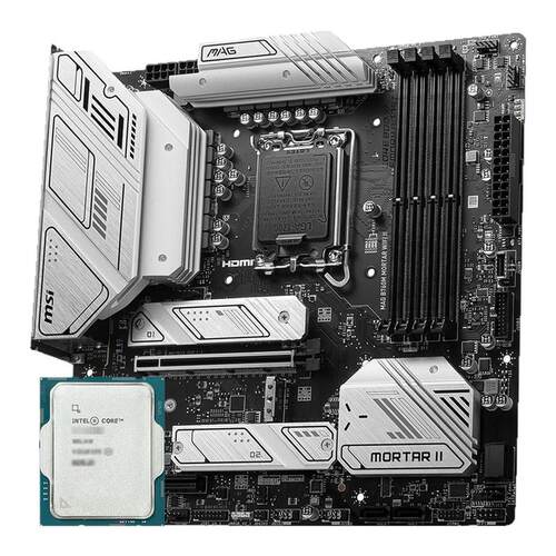 英特尔i5 12400F/12490F散片盒装搭微星华硕H610/B760主板CPU套装
