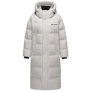 坦博尔2025冬季新款中长款羽绒服女款连帽加厚运动羽绒服外套保暖