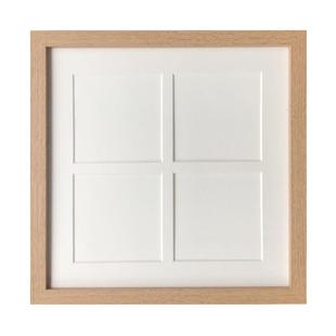 油画棒相框绘画10x10cm纸装裱展示摆台正方形 四宫格 九宫格 diy 生日快乐作品保存画框