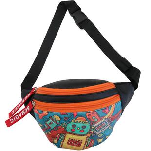 儿童包包男童斜挎包男孩胸包时尚小包帅气外出宝宝背包小孩腰包