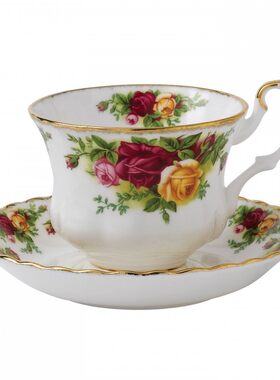 RoyalAlbert老镇玫瑰茶杯咖啡杯