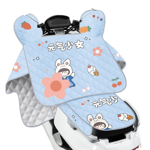 电动车挡风被夏季防晒罩电瓶摩托车防雨水遮阳罩春秋四季通用新款