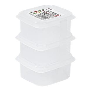 日本进口冰箱冻肉保鲜盒食品级分格盒子冷冻收纳盒专用配菜分装盒