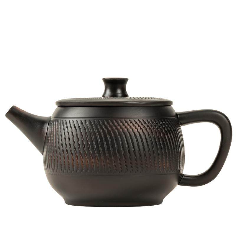 紫陶汉瓦壶凤鸣壶手工茶壶