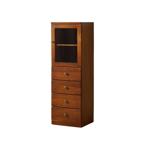 实木夹缝收纳柜超窄卧室置物柜防尘多功能客厅立柜多层抽屉斗柜橱