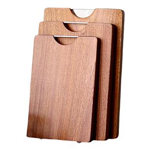 乌檀木整木菜板防霉抗菌家用食品级实木切菜板双面砧板厨房案板厚