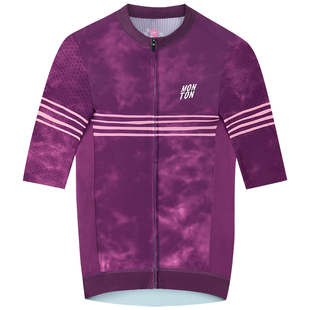 Monton脉腾户外骑行服女短袖公路单车速干透气短上衣新款七元素