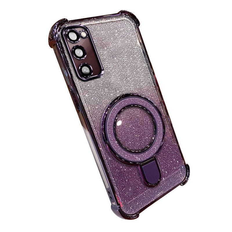 适用三星S20新款手机壳闪粉