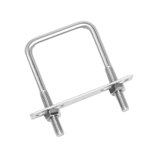 304不锈钢方型卡直角U型卡U型螺栓直角螺丝U型方卡管卡扣方管夹管
