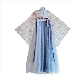 沧海赋汉服女仙气中国风飘逸花神赋古风秋冬日常古装改良齐胸襦裙