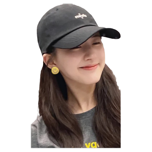 赵露思同款笑脸耳环夏季可爱不规则高级感撞色耳钉S925银耳饰耳夹