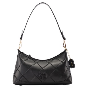 梦特娇女包2025新款菱格柔软羊皮时尚腋下包百搭高级感斜挎单肩包