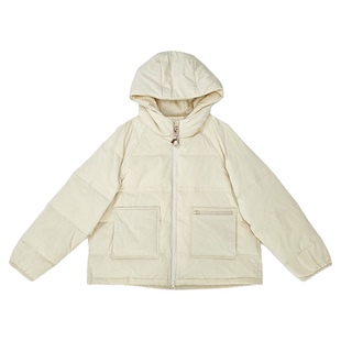 无色无味【奶油蛋黄酱】女士羽绒服2025新款轻便短款鸭绒女款外套