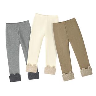 尼多熊25冬季新品儿童加绒打底裤女宝弹力保暖裤婴儿加厚宽松裤子