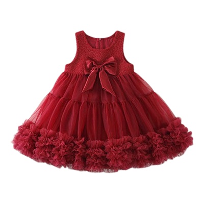 女童春秋款网纱蓬蓬公主裙蛋糕裙