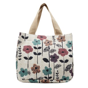 帆布手提包包时尚大容量上班通勤杂物小拎包饭盒便当包妈咪手拎包