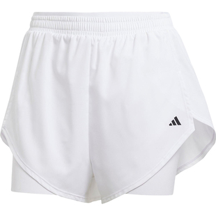Adidas/阿迪达斯正品2025夏季款女士高腰运动训练短裤KB3141