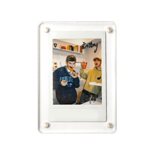 聚册拍立得亚克力相框mini/wide/sq专用磁吸相框双面透明3寸相框旅行照片摆台diy相框