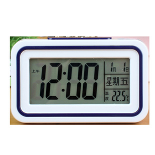 多功能学生电子闹钟夜灯静音创意简约卧室床头儿童时钟智能小钟表