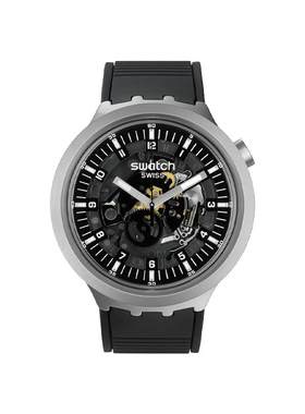 Swatch炫酷大表盘瑞士石英手表